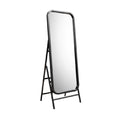 Modern Freestanding Full-Length Mirror with Black Frame